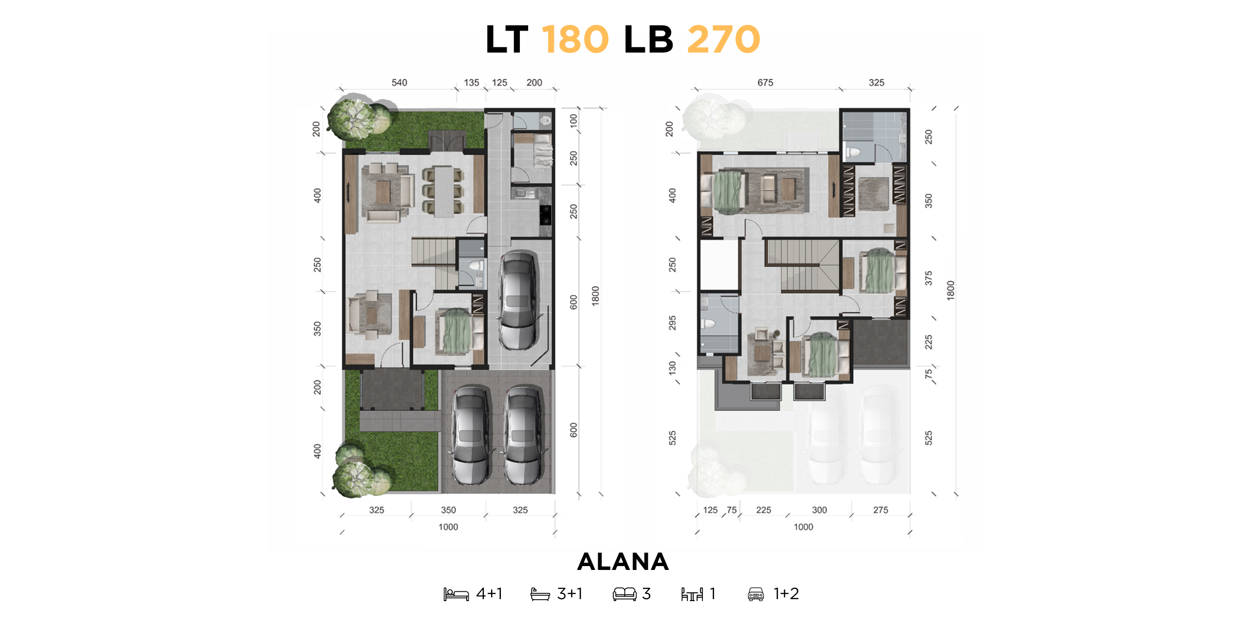 DENAH ALANA LT 180