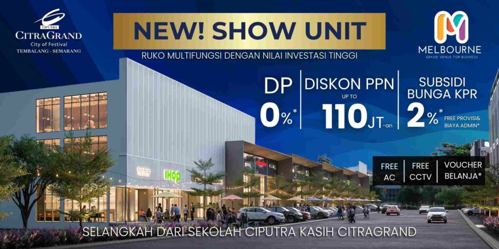 New! Show Unit! Ruko Multifungsi Dengan Nilai Investasi Tinggi!